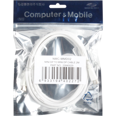 강원전자 넷메이트 NMC-MMD02 Mini DisplayPort v1.1a 케이블 2m