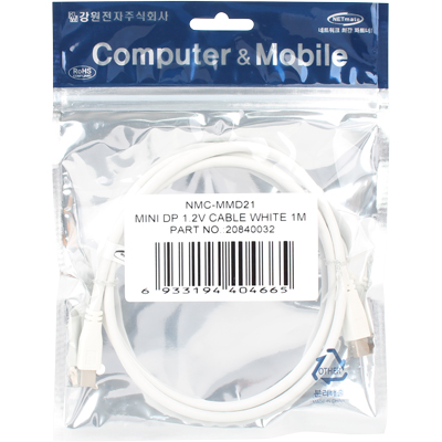 강원전자 넷메이트 NMC-MMD21 Mini DisplayPort 1.2 케이블 1m