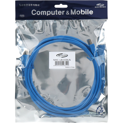 강원전자 넷메이트 NMC-UB330BLN USB3.0 AM-BM 케이블 3m (블루)