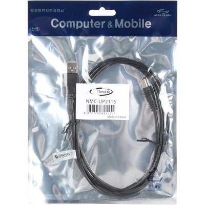 강원전자 넷메이트 NMC-UP2115 USB 전원 케이블 1.5m (5.5x2.1mm/18W/블랙)