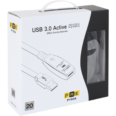 강원전자 PnK P195A USB3.0 무전원 리피터 20m