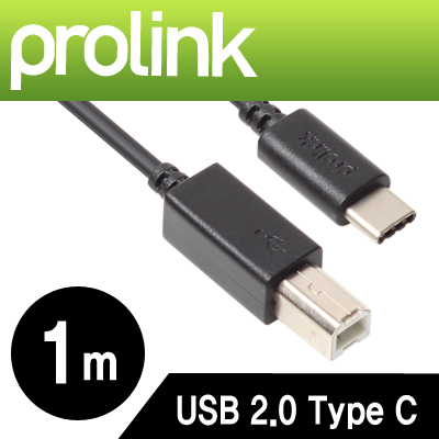 프로링크 PB482-0100 PB시리즈 USB2.0 CM-BM 케이블 1m (USB Type C 케이블)