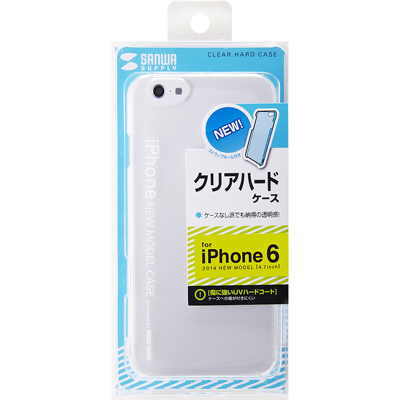 강원전자 산와서플라이 PDA-IPH006CL iPhone6 클리어 하드 케이스(클리어)