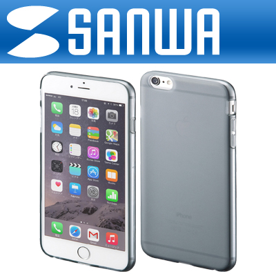 강원전자 산와서플라이 PDA-IPH009BK iPhone6 Plus TPU 소프트 케이스(블랙)