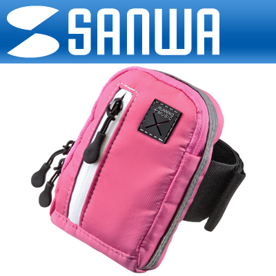 강원전자 산와서플라이 PDA-MP3C9P 스마트폰 스포츠 암밴드(80x20x135/핑크)