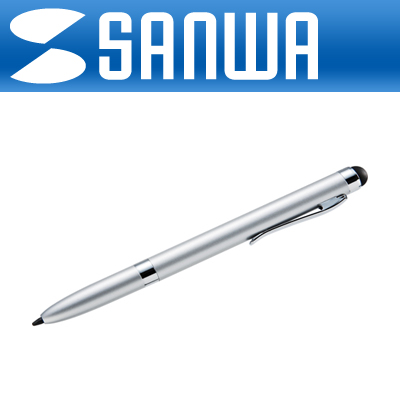 강원전자 산와서플라이 PDA-PEN35SV 모바일 볼펜겸용 정전식&감압식 터치펜