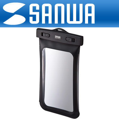 강원전자 산와서플라이 PDA-SPCWP2BK 스마트폰용 방수팩(블랙/5.7")