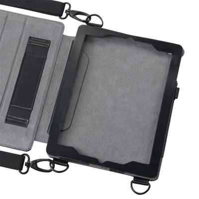 강원전자 산와서플라이 PDA-TAB2 스탠드형 숄더/핸드벨트 iPad 케이스