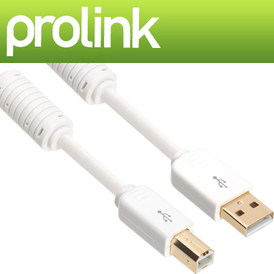 프로링크 PMM366-0200N PMM시리즈 USB2.0 AM-BM 케이블 2m (OFC/24K금도금/노이즈 필터)