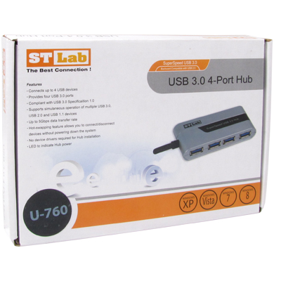 강원전자 넷메이트 U-760 USB3.0 4포트 무전원 허브(U-760)