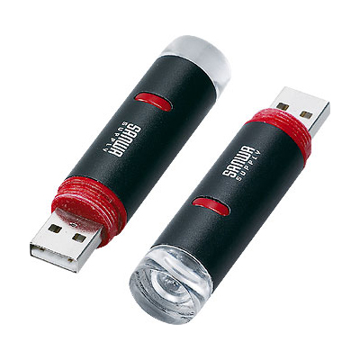 강원전자 산와서플라이 USB-TOY23 휴대용 USB LED 라이트