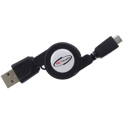 강원전자 넷메이트 NMC-UMB08R USB2.0 마이크로 5핀(Micro B) 자동감김 케이블