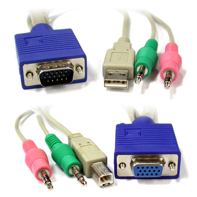 강원전자 넷메이트 AL-2030C USB KVM 케이블 3m (ST포함)
