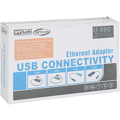 강원전자 넷메이트 U-990 USB3.0 듀얼 기가비트 랜카드(Realtek)