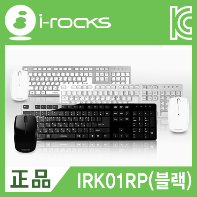 아이락스 IRK01RP-BLACK 슬림 2.4GHz 키보드&마우스 세트(블랙)