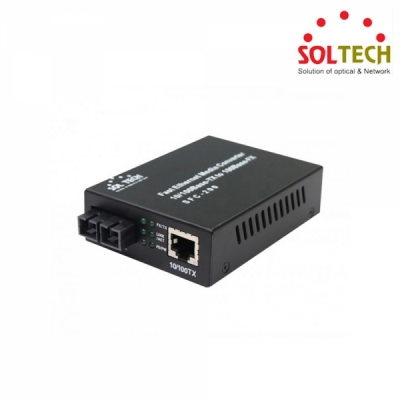 SOLTECH SFC200-SCS 광컨버터 (100Mbps/SC/싱글)