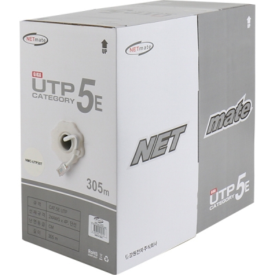 강원전자 넷메이트 NMC-UTP30T CAT.5E UTP 케이블 305m (단선/화이트)
