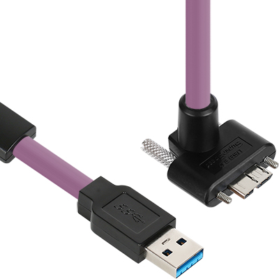 강원전자 넷메이트 CBL-HFD3igMBS-5mUA USB3.0 High-Flex AM-MicroB 리피터 5m (독일 igus 선재/꺾임/Lock)