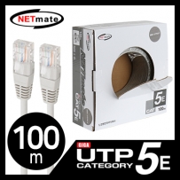 강원전자 넷메이트 NMC-UTP01T CAT.5E UTP 케이블 100m (단선/그레이)