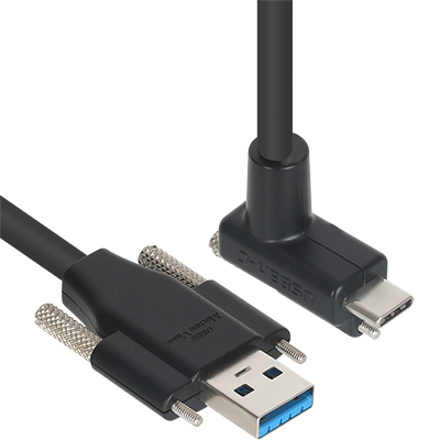 강원전자 넷메이트 CBL-PU3.1G1SO-5mDA USB3.1 Gen1 AM(Lock)-CM(Lock) 케이블 5m (상하 꺾임)