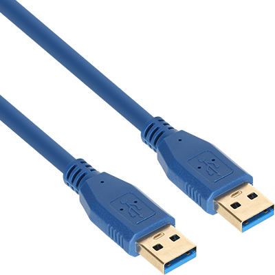 강원전자 넷메이트 NM-UA303BLZ USB3.0 AM-AM 케이블 0.3m (블루)