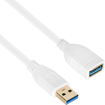 강원전자 넷메이트 NM-UF305Z USB3.0 연장 AM-AF 케이블 0.5m (화이트)