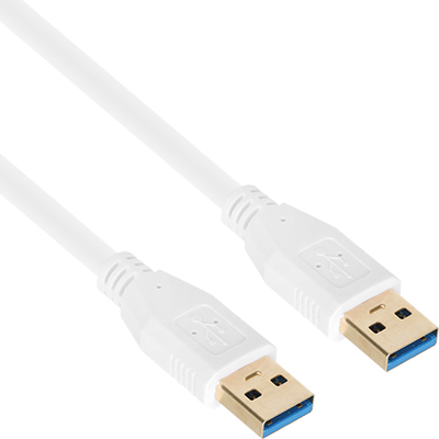 강원전자 넷메이트 NM-UA305Z USB3.0 AM-AM 케이블 0.5m (화이트)