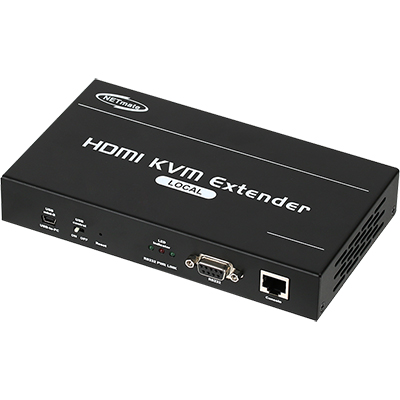 강원전자 넷메이트 NM-QMS3300 국산 HDMI/VGA + USB + Audio + RS232 멀티포맷 KVM IP 리피터(로컬 + 리모트)(Ethernet Base 150m)