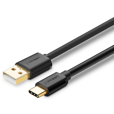유그린 U-30157 USB 2.0 AM-CM 케이블 0.25m (블랙)