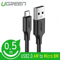 유그린 U-60135 USB2.0 마이크로 5핀 케이블 0.5m (블랙)