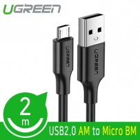 유그린 U-60138 USB2.0 마이크로 5핀 케이블 2m (블랙)