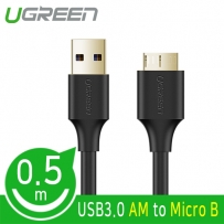 유그린 U-10840 USB3.0 AM-Micro B 케이블 0.5m (블랙)
