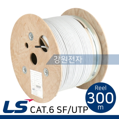 LS전선 CAT.6 SF/UTP 케이블 300m (단선/그레이)
