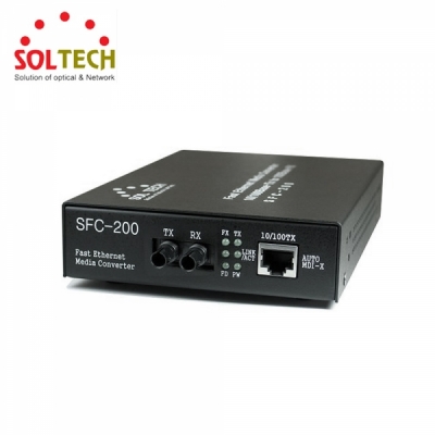 SOLTECH SFC200-SCM/I (100Mbps/SC/멀티)