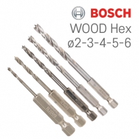 보쉬 WOOD Hex 2/3/4/5/6mm 목재용 육각드릴비트 세트(5개입/2608595525)