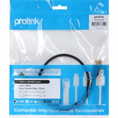 프로링크 PF460G-0050 USB3.0 AM-BM 케이블 0.5m