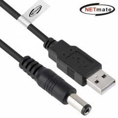 강원전자 넷메이트 NMC-UP251524B USB 전원 케이블 1.5m (5.5x2.5mm/24W/블랙)
