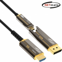 강원전자 넷메이트 NM-DHP20DG DisplayPort to HDMI Hybrid AOC 케이블 20m