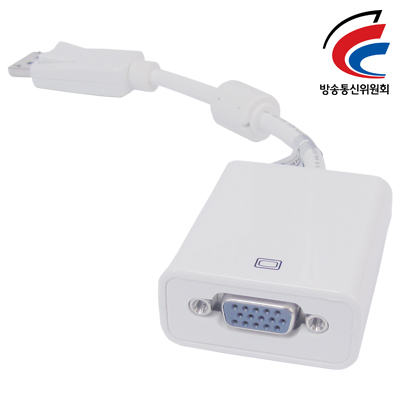 DisplayPort to VGA 젠더(White) [DC-V2]
