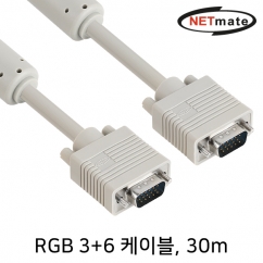 강원전자 넷메이트 NMC-R300G RGB 3+6 모니터 케이블 30m (베이지)