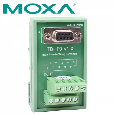 MOXA DB9 Female to 터미널 블록 젠더 TB-F9