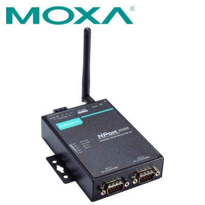 MOXA NPort W2250A 2포트 RS232/422/485 무선 디바이스 서버