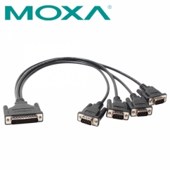 MOXA CBL-M44M9x4-50 4포트 시리얼카드 케이블 0.5m