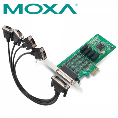 MOXA CP-114EL-DB9M 4포트 PCI Express RS232/422/485 시리얼카드