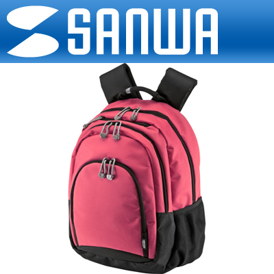 SANWA BAG-BP13R 다기능 노트북 가방/백팩(레드)