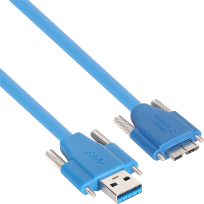 강원전자 넷메이트 CBL-HFPD302MBSS-2M USB3.0 High-Flex AM(Lock)-MicroB(Lock) 케이블 2m