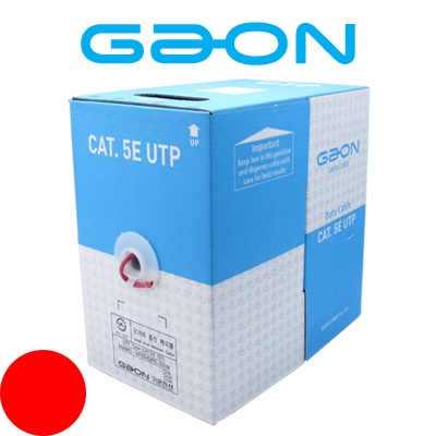 GAON(가온전선) UTP Cat.5e 케이블 300m (레드)