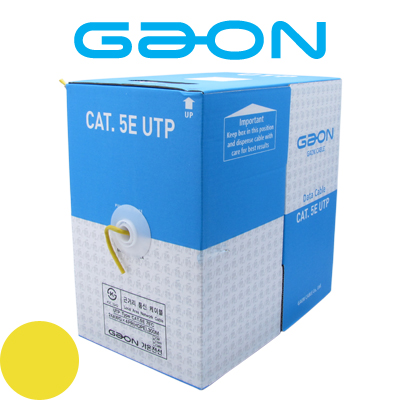GAON(가온전선) UTP Cat.5e 케이블 300m (옐로우)