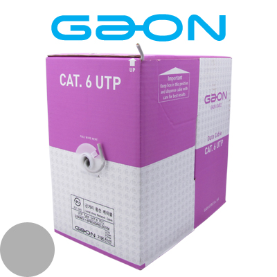 GAON(가온전선) UTP Cat.6 케이블 300m (그레이) / GAON CAT.6 300M (Gray)