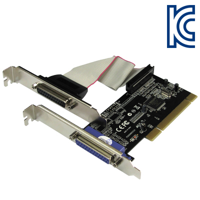 NETmate I-410 2포트 패러럴 PCI 카드(MOS)(슬림PC겸용)